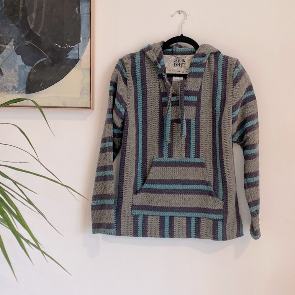 Original Senior Lopez Baja Style Hoodie Beach Pullover Size Small